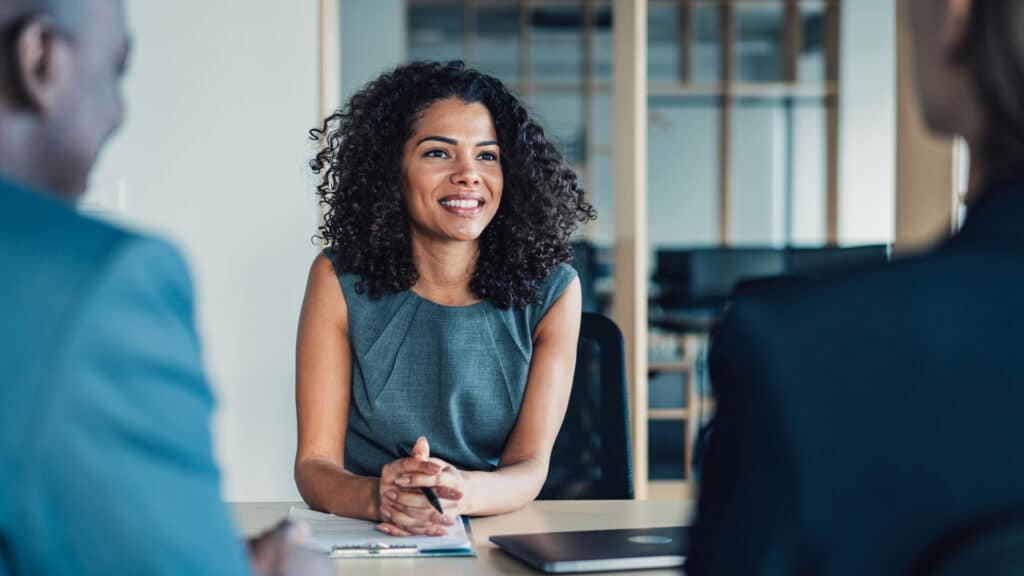 financial advisor talking to couple