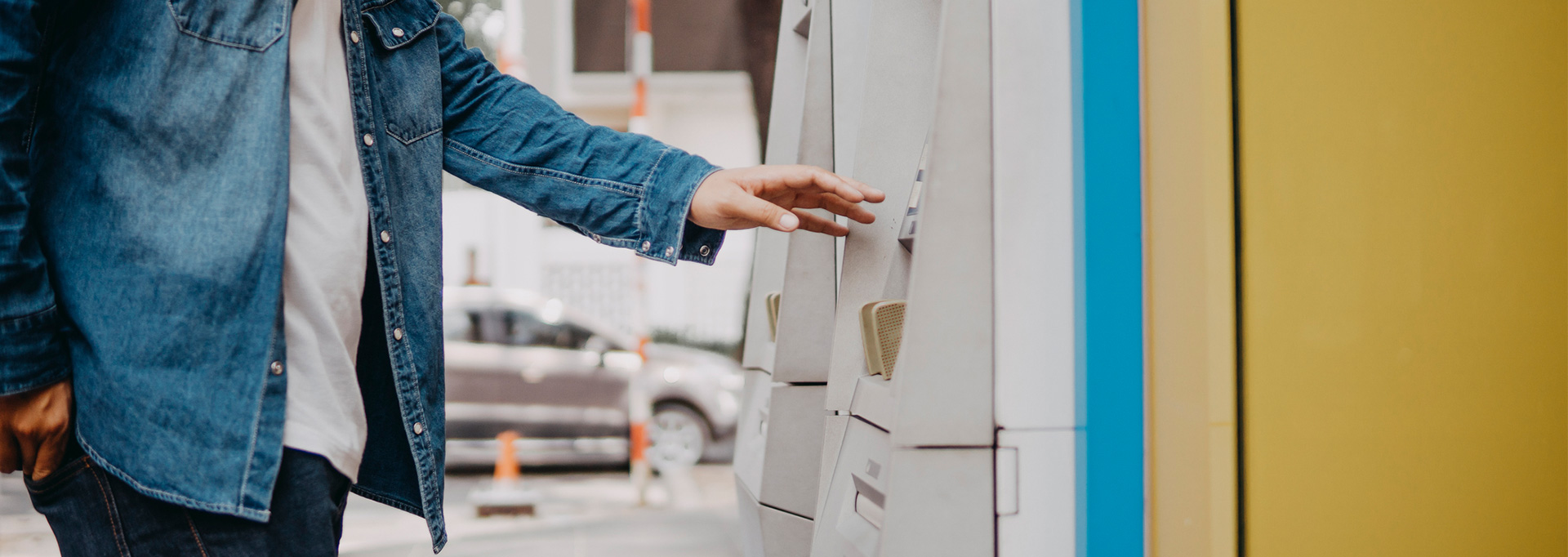 man at atm