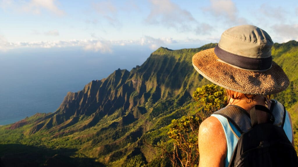 woman traveling in Hawaii