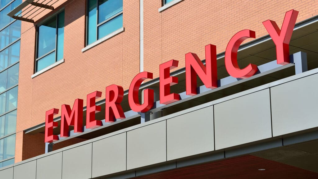 emergency room sign