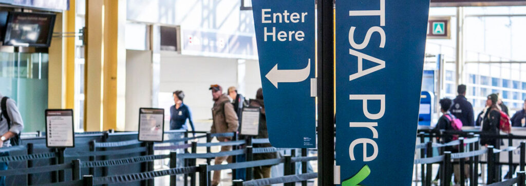 TSA precheck at airport