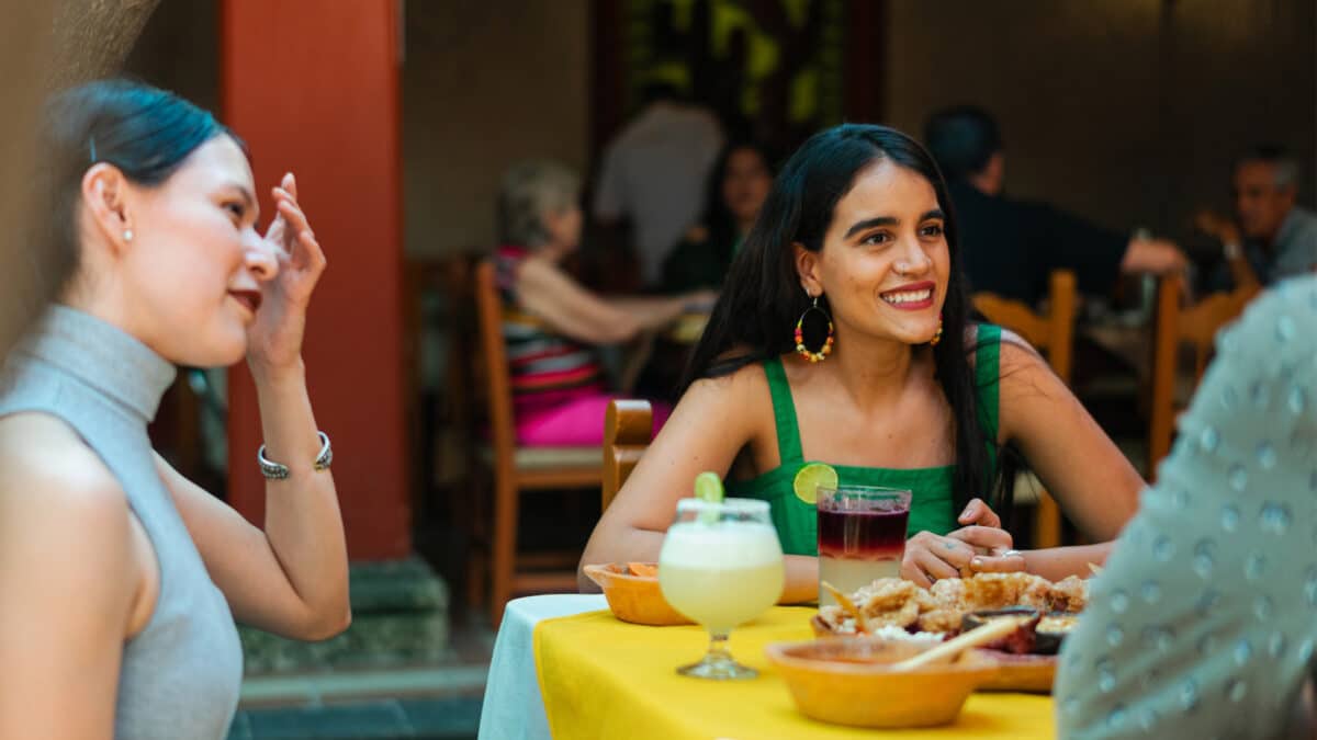 friends dining at a restaurant