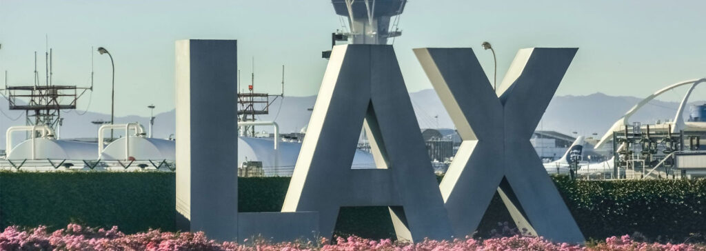 LAX airport sign