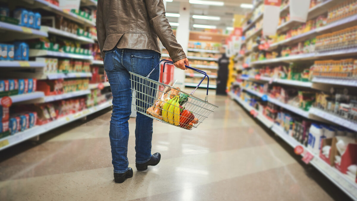 woman in grocery store